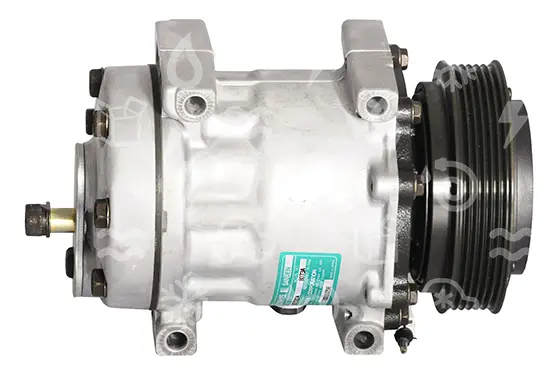 kompresor SANDEN 7H15, řemenice 125 mm - PV6, 12V, OEM 7700111298